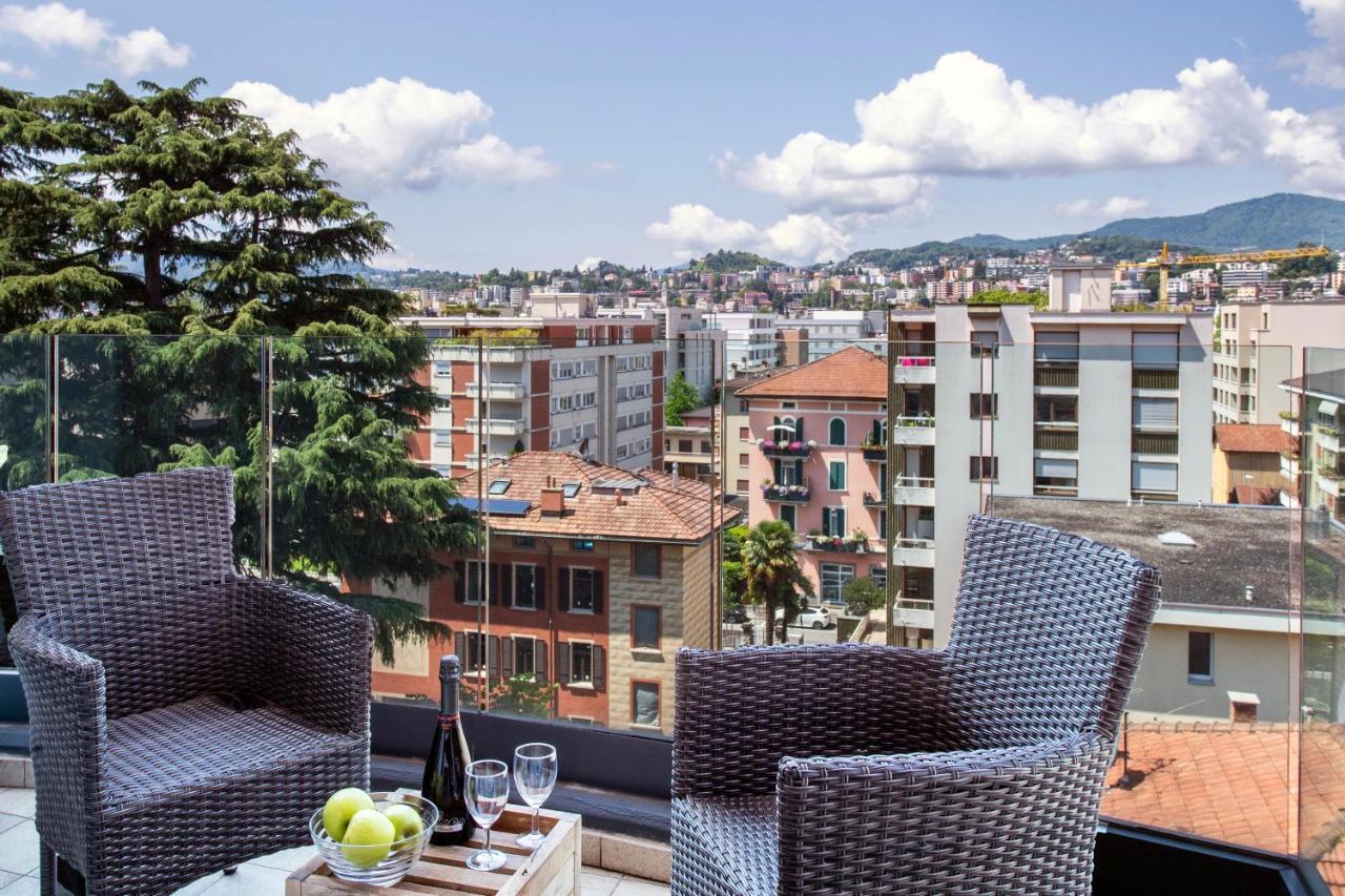 Panoramic Penthouse - Happy Rentals Lugano Esterno foto